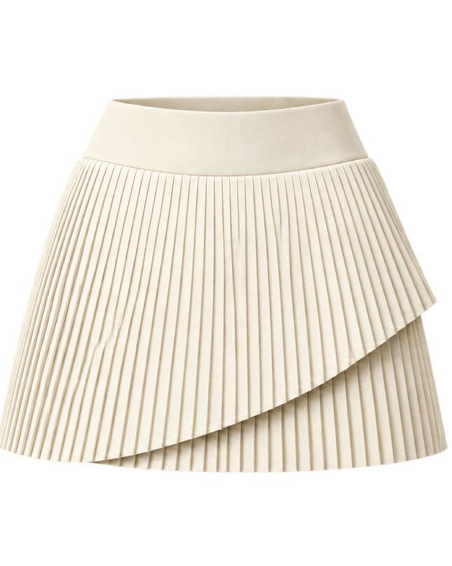 Sleeveless Collar Sportswear Set - Skirt